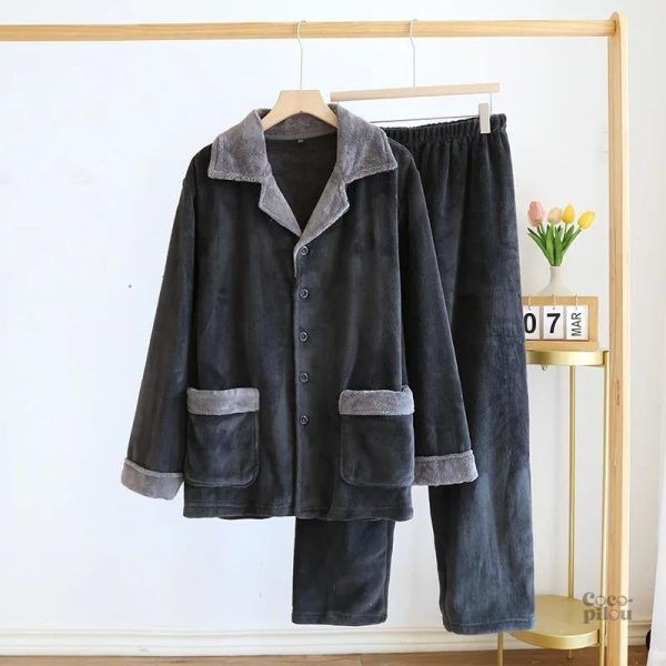 Pyjama homme, style Pilou Pilou, idéal pour l'hiver