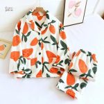 Pyjama moelleux blanc à motifs