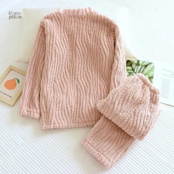 Pyjama doux en molleton pour femme