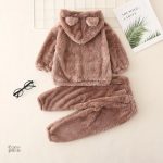 Pyjama bébé en molleton, style Pilou Pilou pour les tout-petits