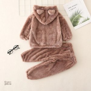 Pyjama bébé en molleton, style Pilou Pilou pour les tout-petits