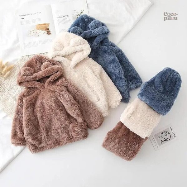 Vêtement pilou pilou bébé, pyjama doux en molleton