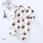 Pyjama bébé en pilou pilou avec motif ours doux
