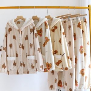 Ensemble Pilou Pilou avec motif ours