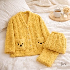 Pyjama jaune Pilou Pilou femme confortable