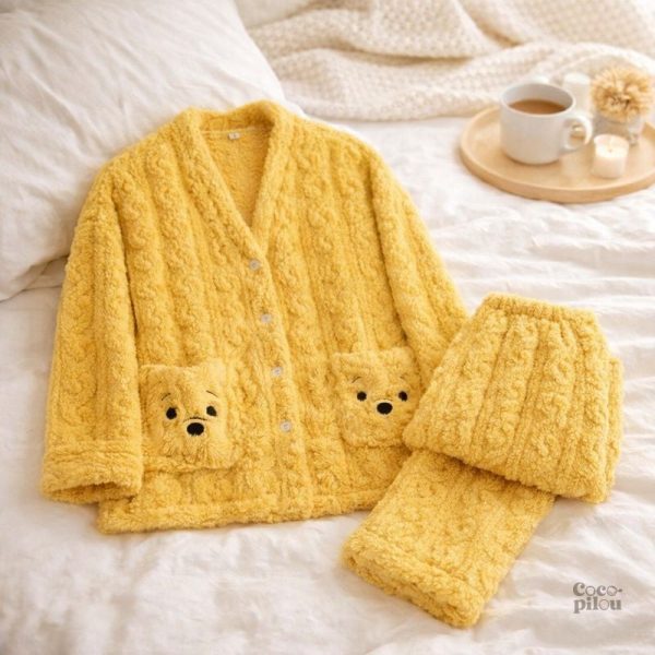 pyjama-pilou-1 Pyjama jaune Pilou Pilou femme confortable