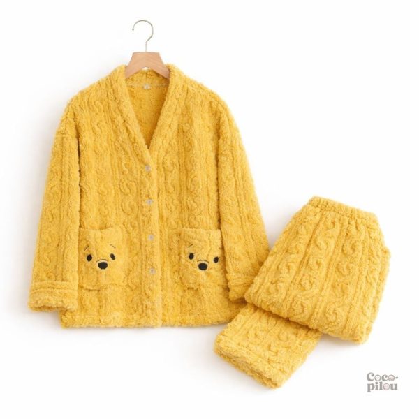 Pyjama Pilou Pilou doux en couleur jaune
