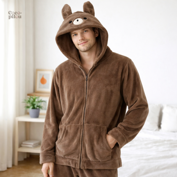 Pyjama Pilou Pilou homme en tissu doux et chaud