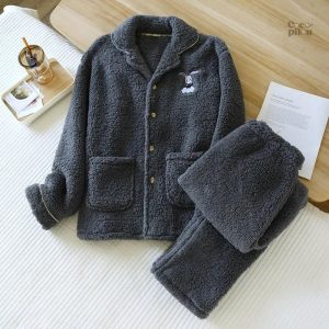Pyjama plaid pour homme confortable et chaud