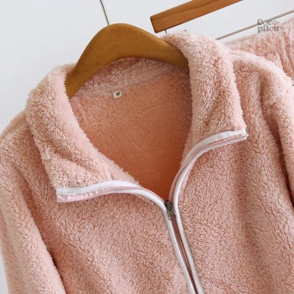 Ensemble de nuit polaire pour femmes, style cocooning