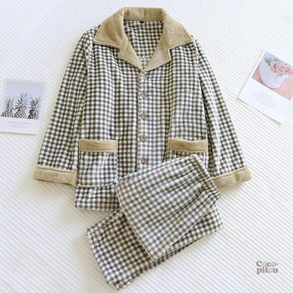 Pyjama polaire homme confortable en Pilou Pilou