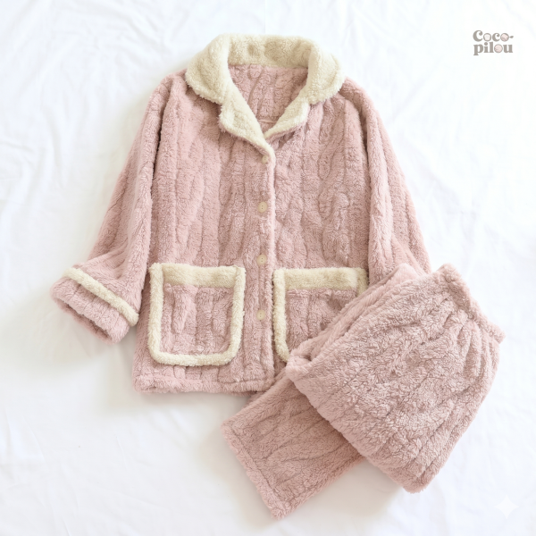 pyjama-rose-pilou-pilou-1 Pyjama Pilou Pilou rose pour femme