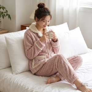 Pyjama rose doux et confortable Pilou Pilou