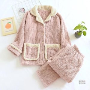 Ensemble de nuit rose Pilou Pilou féminin