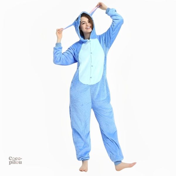 Pilou Pilou Stitch pour enfant, vêtement douillet et confortable