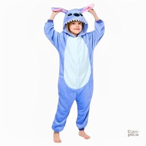 Pyjama Stitch garçon en pilou pilou pour fille