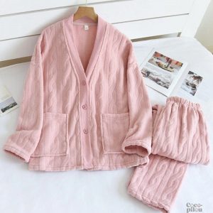 Pyjama velours femme confortable et doux