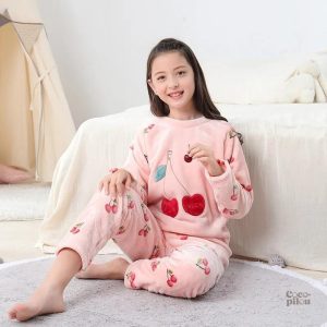 Pyjama velours pour fille
