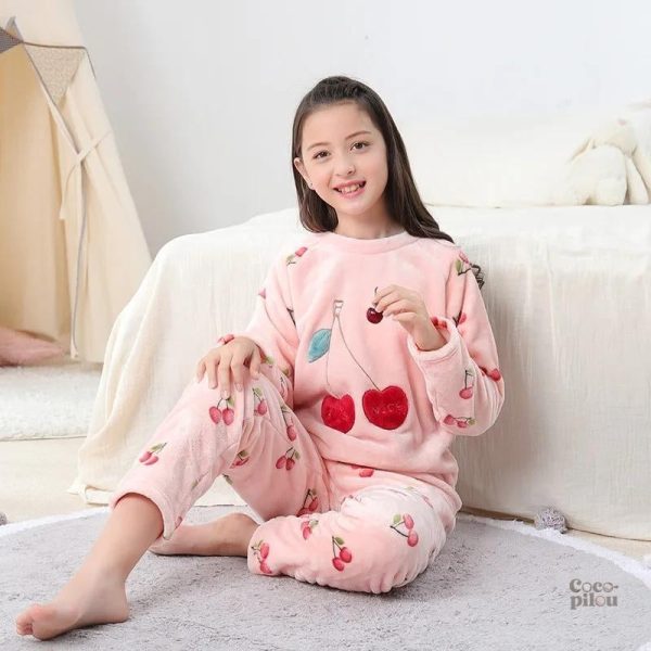 Pyjama velours pour fille