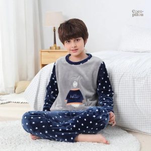 Pyjama velours garçon Pilou Pilou