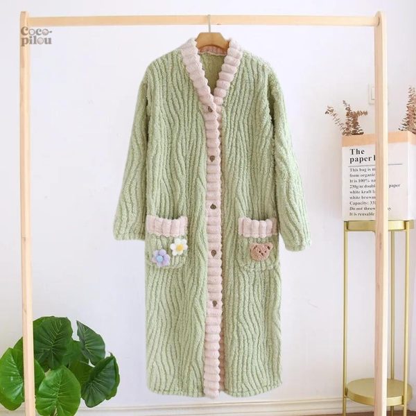 Robe de chambre boutonnée femme Pilou Pilou