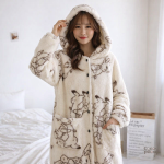 Robe de chambre confortable en tissu doux