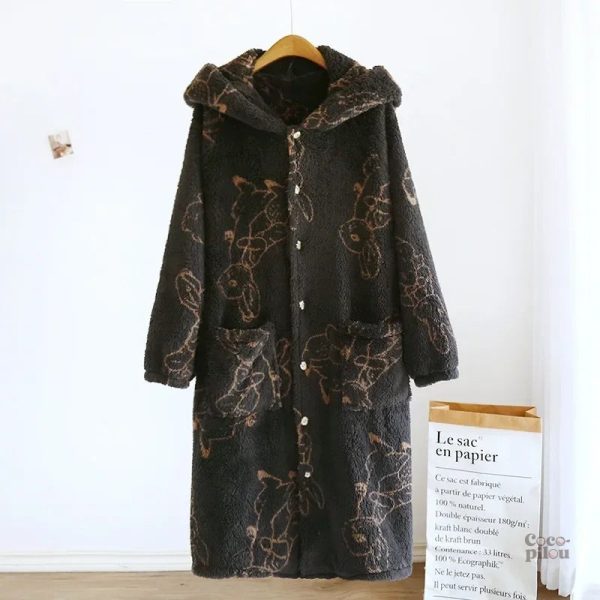 Robe de chambre féminine pour un style cosy