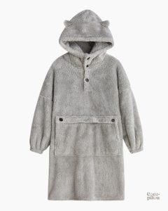 Robe de chambre chaude en tissu Pilou Pilou pour homme