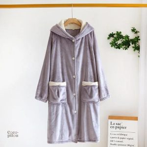 Robe de chambre en éponge pour femme