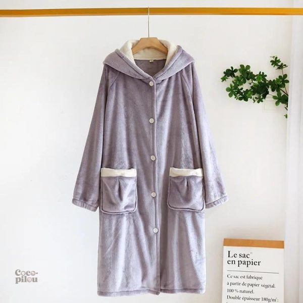 robe-de-chambre-en-eponge-1 Robe de chambre en éponge pour femme