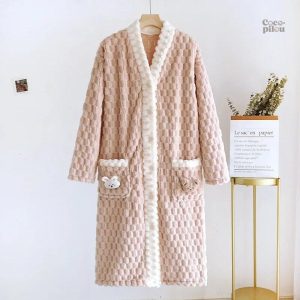 Robe de chambre en laine Pilou Pilou pour femme