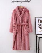 Robe de chambre femme chaude en laine Pilou Pilou