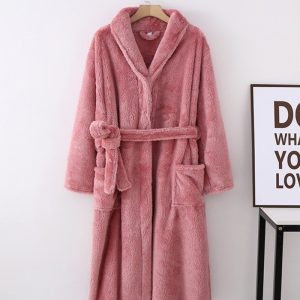 Robe de chambre femme chaude en laine Pilou Pilou