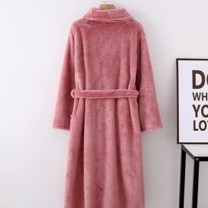 Robe de chambre en laine douce pour femmes
