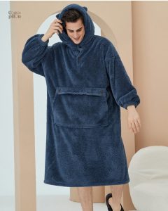 Robe de chambre homme en laine, confort et chaleur