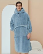 Robe de chambre homme polaire confort doux