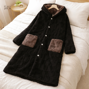 Robe de chambre homme très chaude en pilou pilou