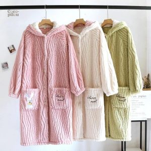 Robe de chambre Pilou Pilou en forme de lapin, style cosy