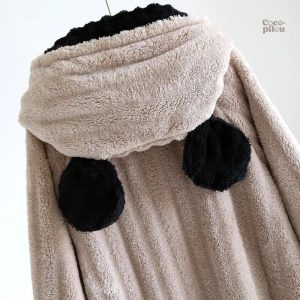 Robe de chambre Pilou Pilou pour femme, style matelassé