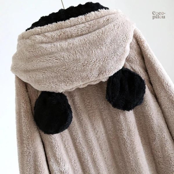 Robe de chambre Pilou Pilou pour femme, style matelassé