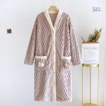 Robe de chambre peluche femme confortable et douce