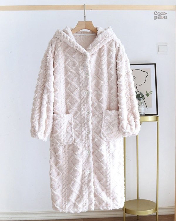 robe-de-chambre-pilou-femme-1 Robe de chambre Pilou femme confortable et douce