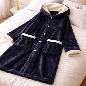 Robe de chambre polaire pour homme