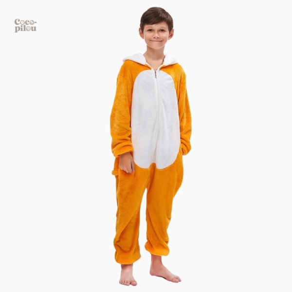 Surpyjama garçon renard en pilou pilou doux et confortable