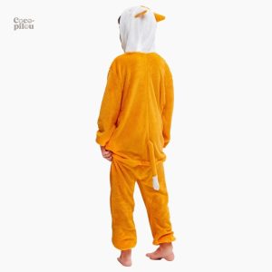 Pyjama pilou garçon motif renard, idéal pour les nuits d'hiver