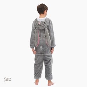 Pilou Pilou garçon en polaire douce, style lapin amusant