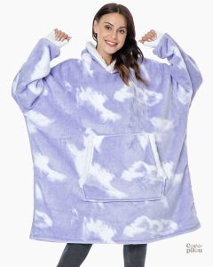 Sweat plaid en tissu moelleux, parfait pour se détendre