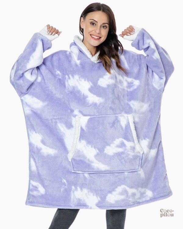 Sweat plaid en tissu moelleux, parfait pour se détendre
