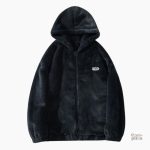 Veste à capuche en fourrure pour homme