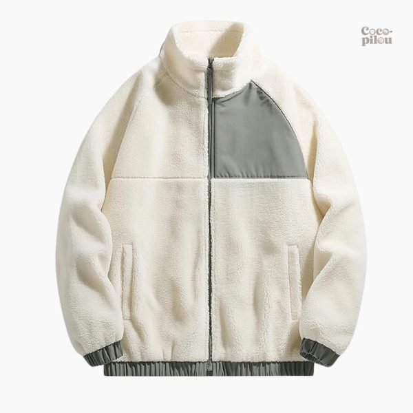 Veste Pilou Pilou homme bi matière élégante et confortable
